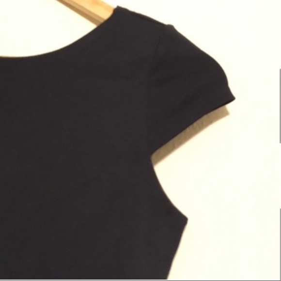 Alice + Olivia Navy Blue Cut Out Open Back Mini Dress Bodycon Cap Sleeve - Picture 4 of 8